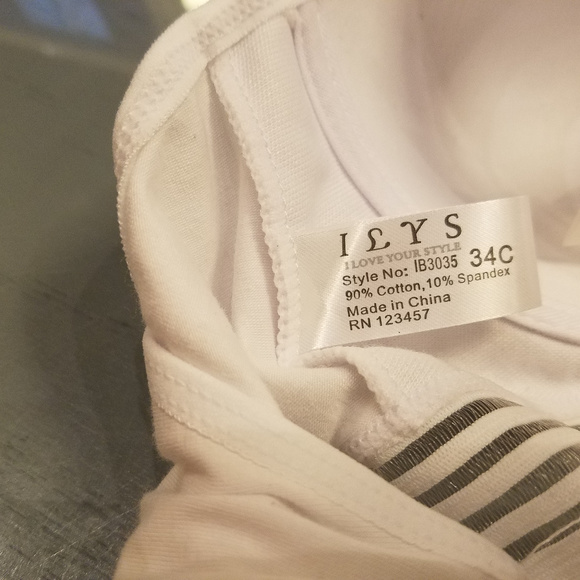 NWT I Love Your Style Soft Bra - White - Picture 4 of 7